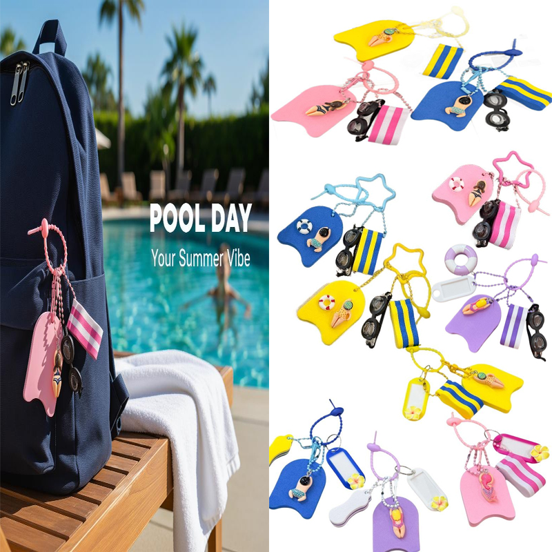 1*EVA Keychain Swim Themed Key - Swimming Kickboard review and price