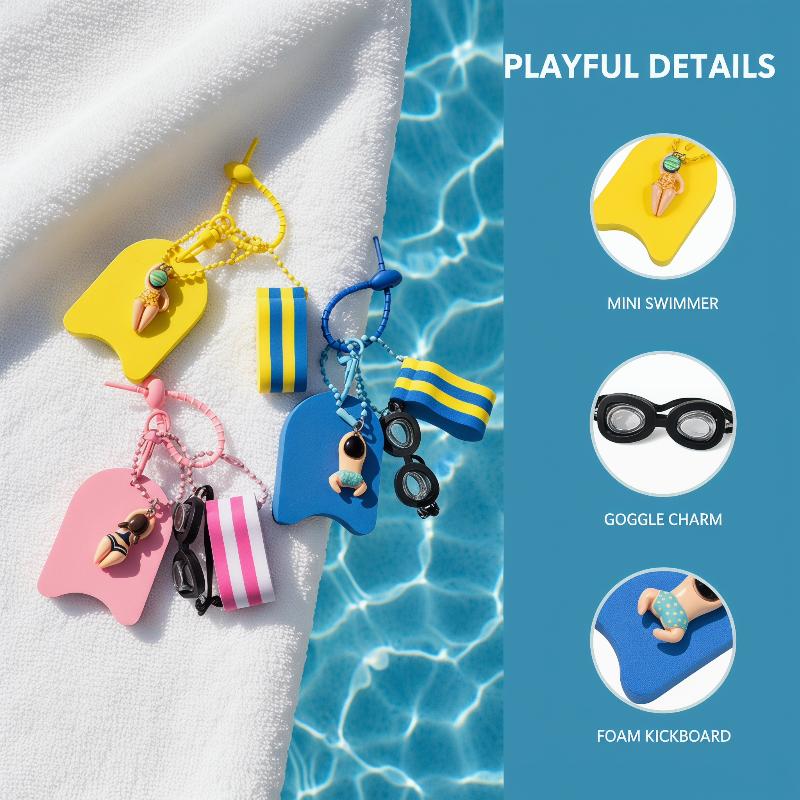 1*EVA Keychain Swim Themed Key - Swimming Kickboard review and price