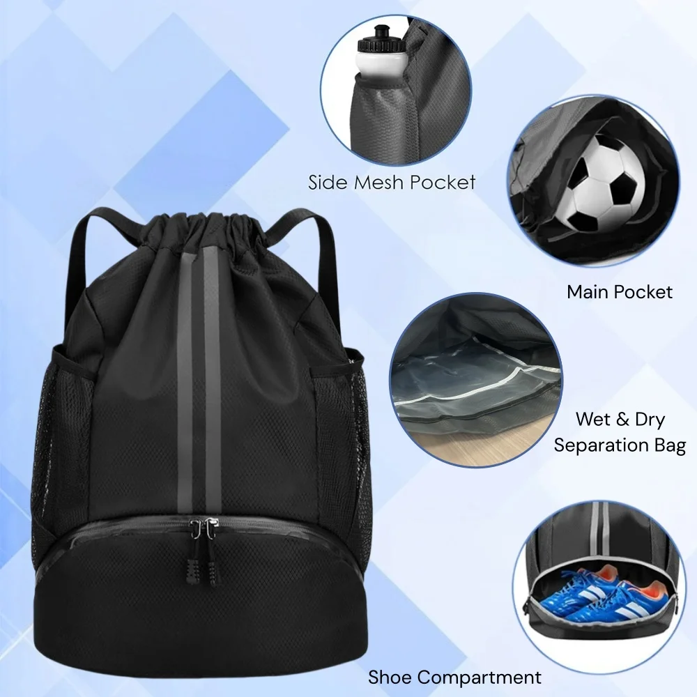 Drawstring Sports Backpack,Lig - Sports Equipment Bag review and price