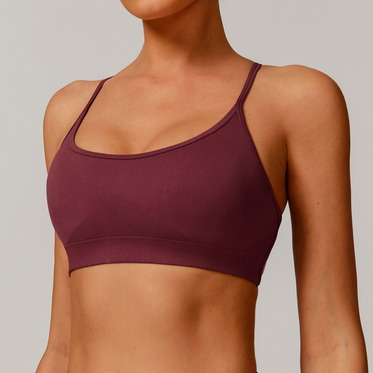 Seamless Yoga Bra Women Cross  - Sports Equipment Logo review and price