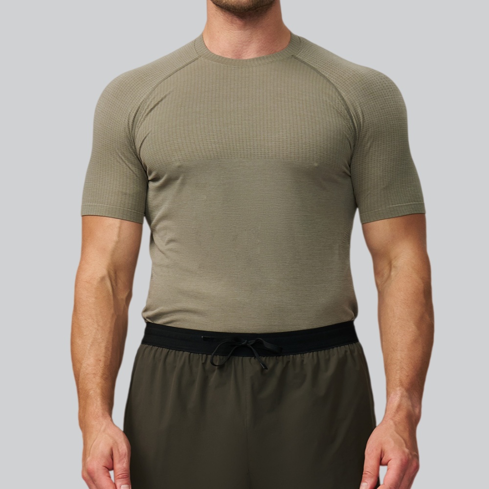 Men's Solid Color Sports T-shi - Sports Equipment Logo review and price