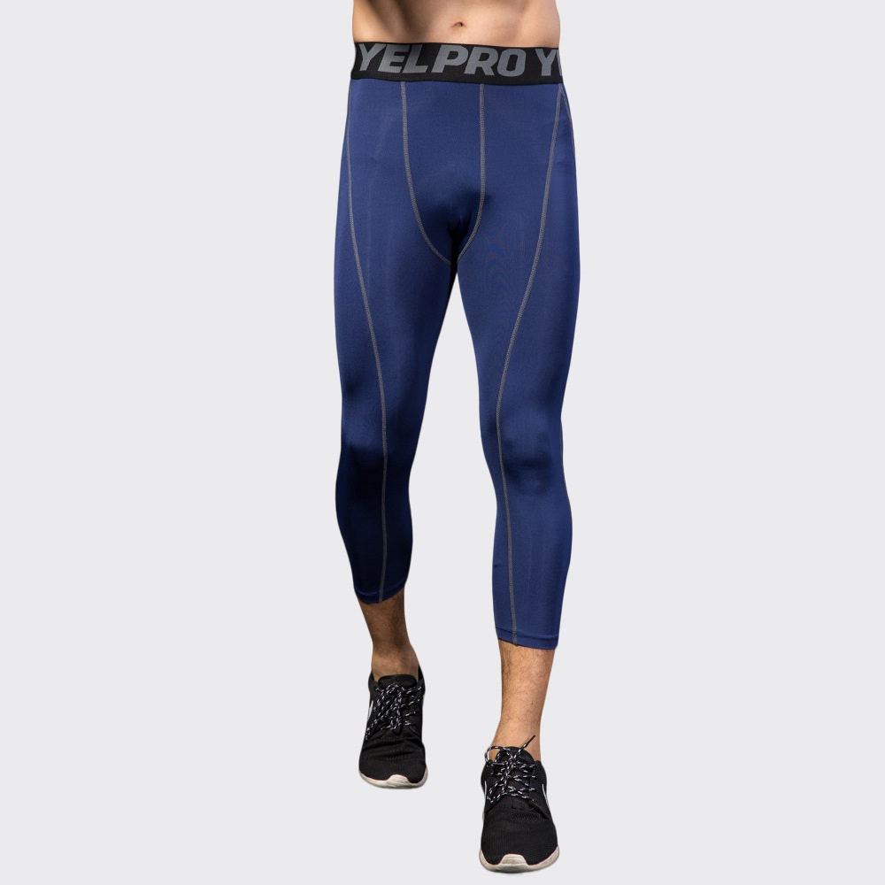 Men Compression Fitness Leggin - Sports Equipment Logo review and price
