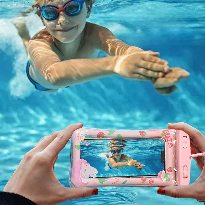 1pc Waterproof Cartoon Phone C - Sports Equipment Bag review and price