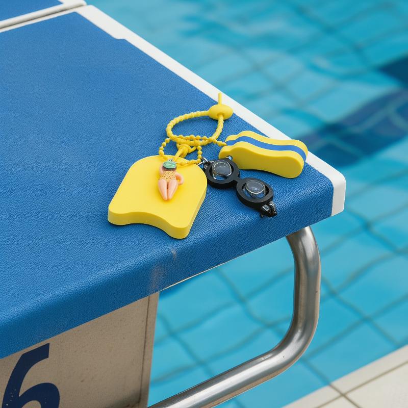 (N) Keychain Swim Themed Keych - Swimming Kickboard review and price