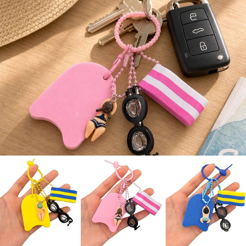 Cute Swimming Theme Keychain M - Swimming Kickboard review and price