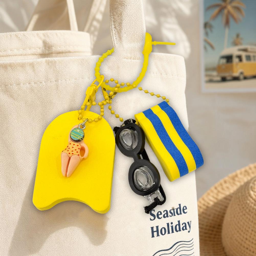 Cute Swimming Theme Keychain M - Swimming Kickboard review and price