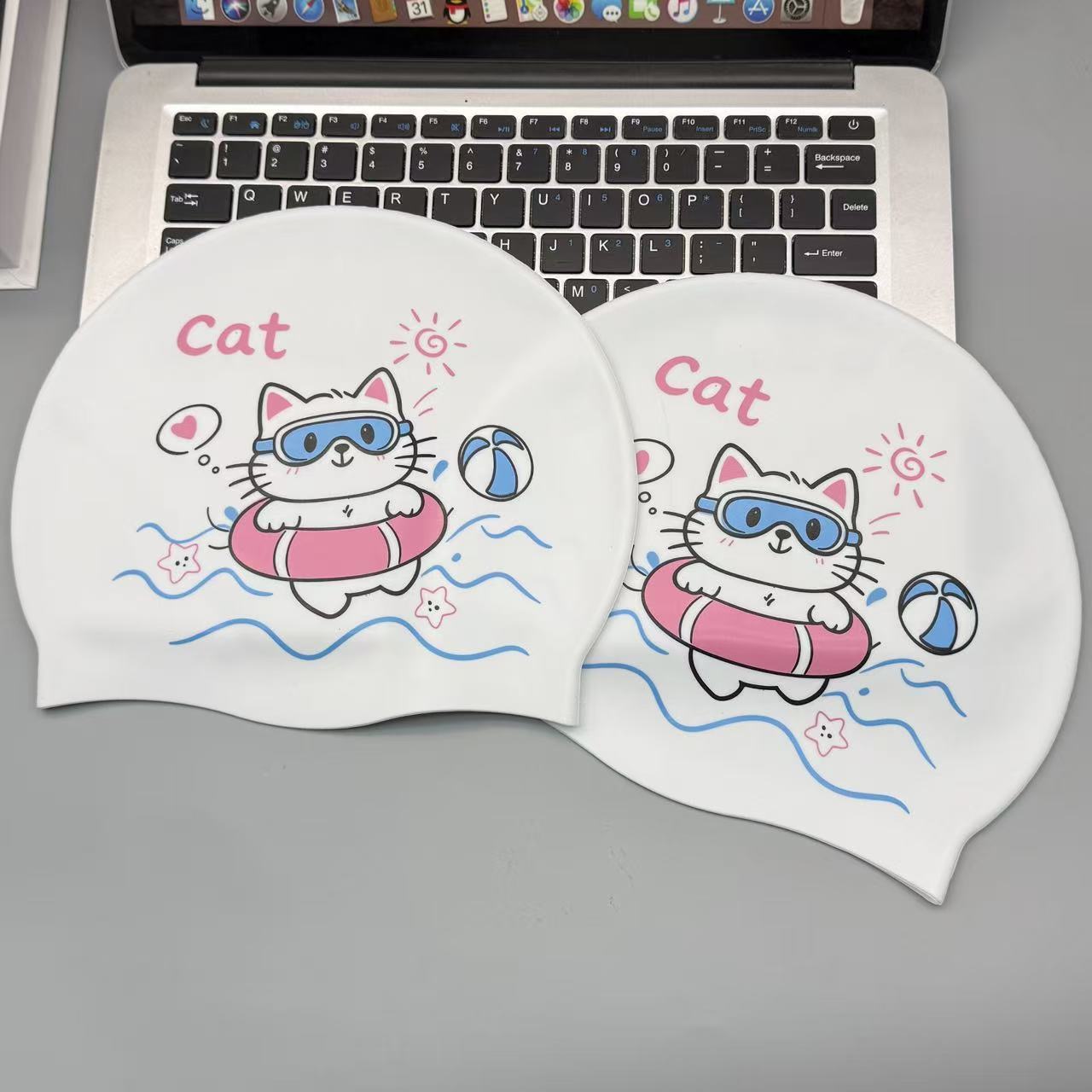 Cute Kitten Silicone Swim Cap  - Swim Cap Silicone review and price