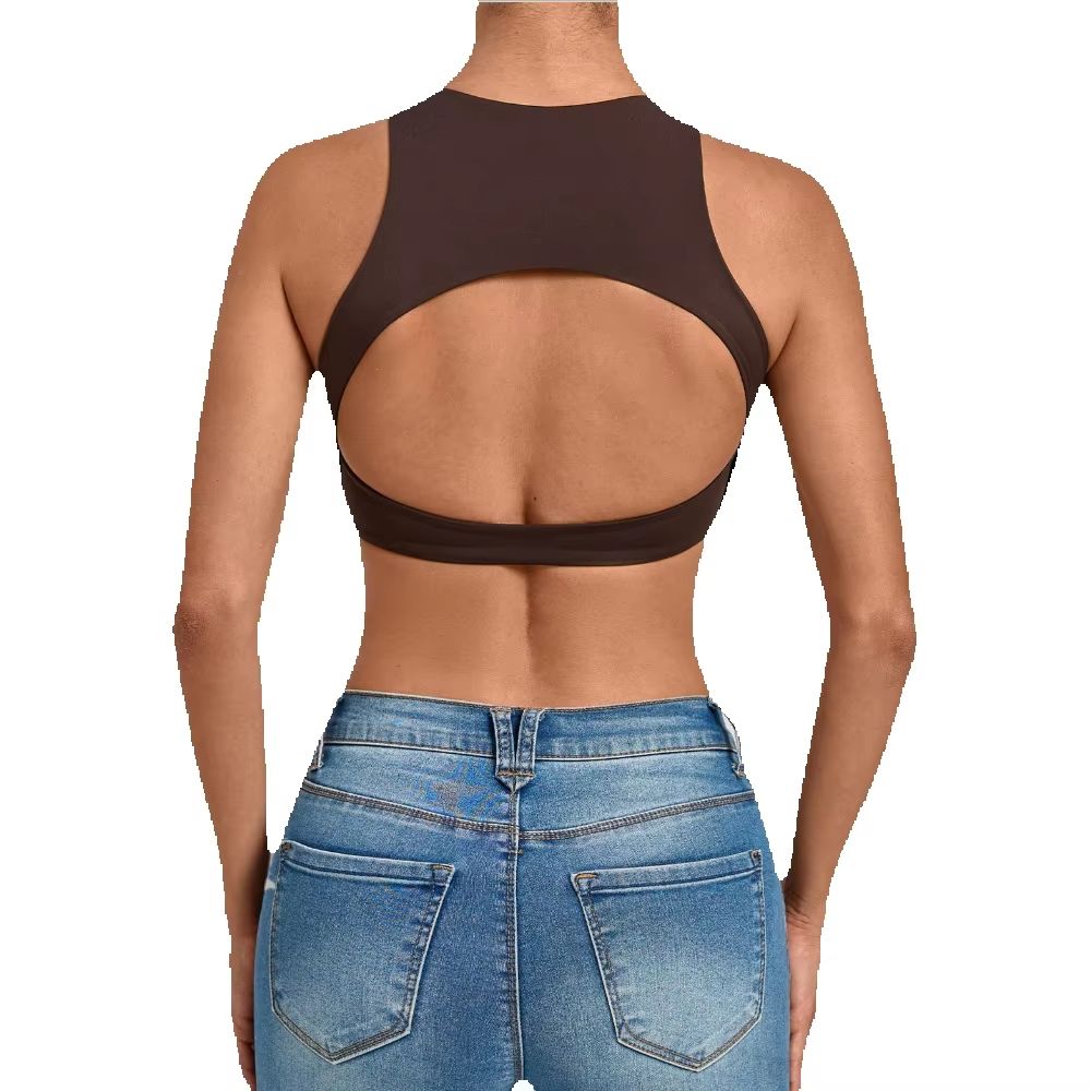 Women High Neck Sports Bra Pad - Sports Equipment Logo review and price