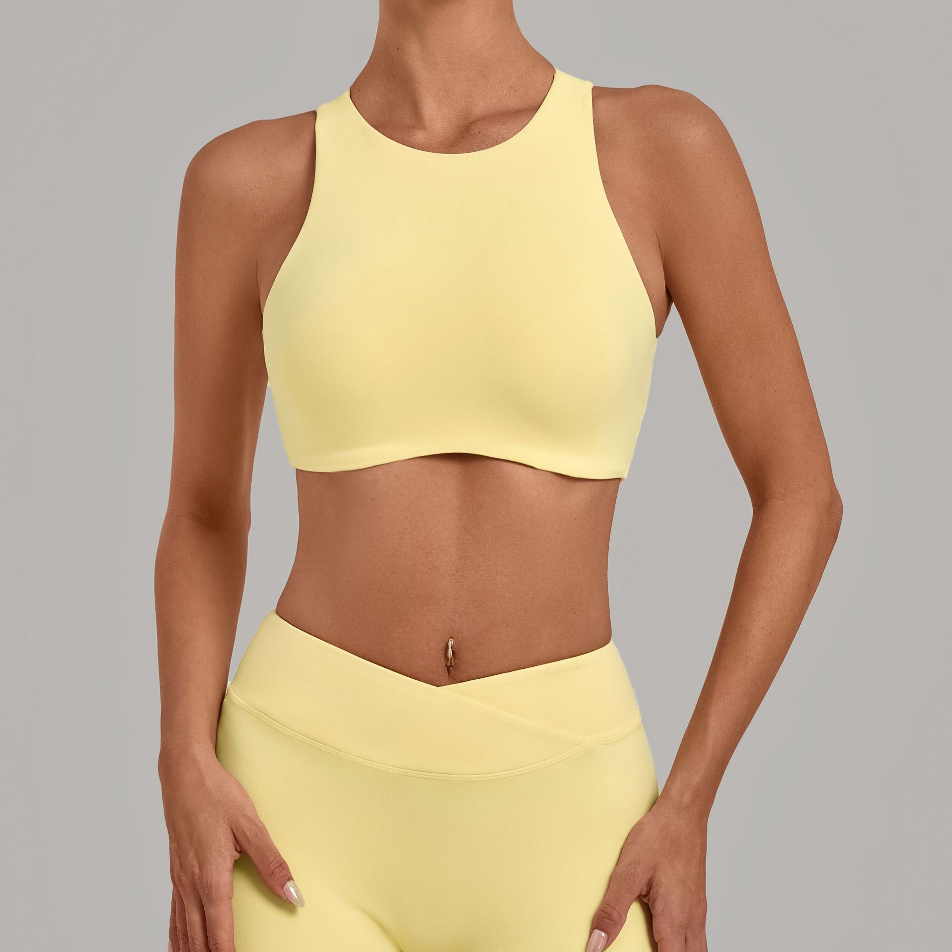 Women High Neck Sports Bra Pad - Sports Equipment Logo review and price